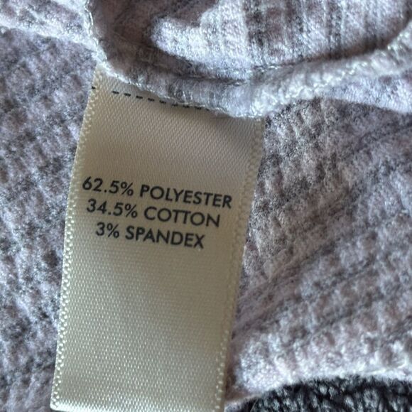 BKE Striped Racerback Tank Top Gray lavender Knit Henley Button Front Size Small - Picture 7 of 7